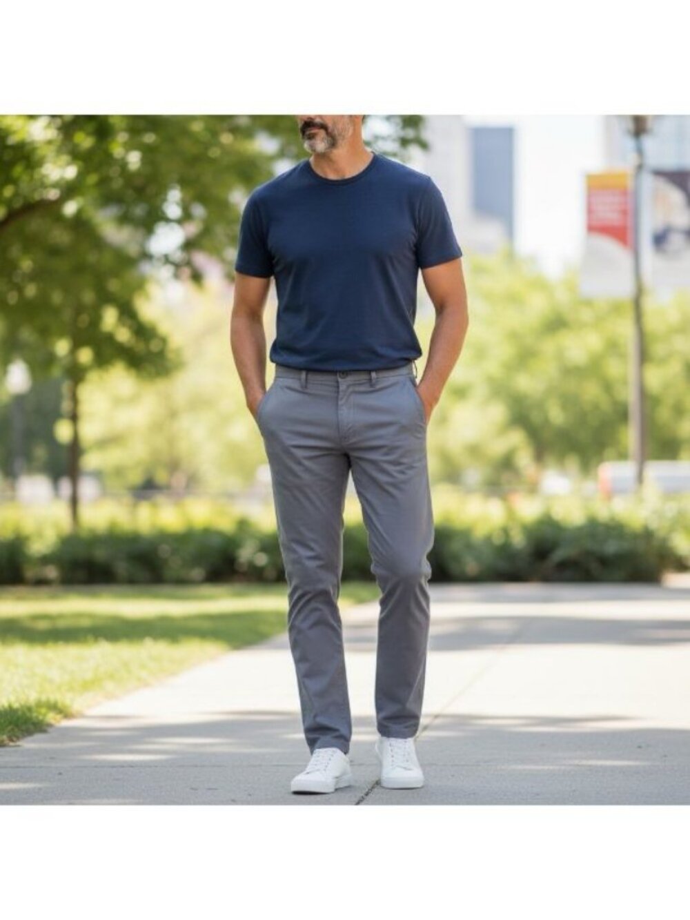 VINCE Mens Size 32 Gray Flat Front Chino Cotton Stretch Business Casual Pants